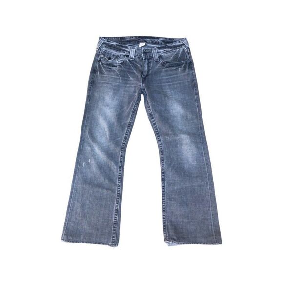 TRUE Religion Jeans Size 38 BILLY BIG T Gray - Picture 3 of 13